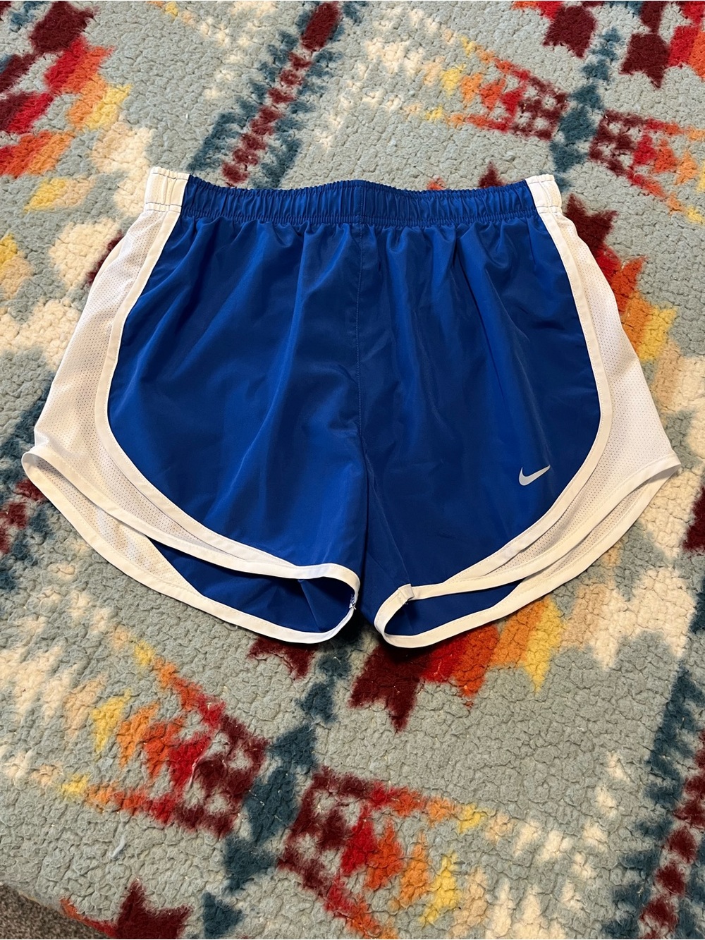 Nike Women’s Royal Blue Athletic Shorts with White Trim